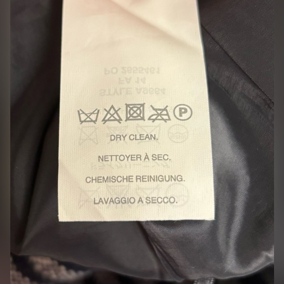 J.CREW $128 Striped 100% Wool Pockets Lined Pencil Skirt 2 Navy Gray 0717 - Picture 6 of 7